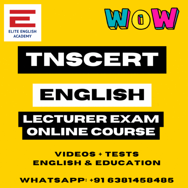 TNSCERT English Lecturer Exam Online Course Product Image